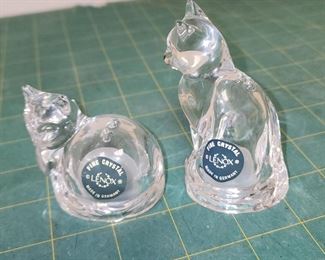 RC9022 NOB Lenox Fine Crystal Cats Salt and Pepper Shakers Made in Germany https://www.ebay.com/str/agesagoestatesales