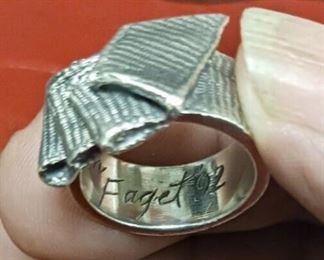 JM3109 VINTAGE STERLING SILVER SIZE 7 RING BY MIGNON FAGET NEW ORLEANS  https://www.ebay.com/str/agesagoestatesales