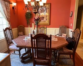 Formal dining room table and chairs - available for pre-sale
