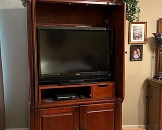 Entertainment center - perfect condition -- TELEVISION NOT FOR SALE