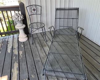 Chaise Lounger - wrought iron