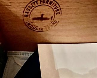 Bassett Serpentine chest of drawers and dresser