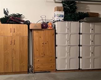 GARAGE CABINETS - (WHITE ONES HAVE SOLD)