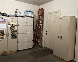 GARAGE CABINETS (PLASTIC ONE HAS SOLD).