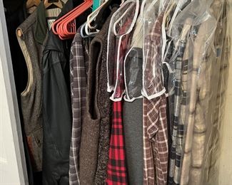 Here is a sample of the men's clothing available in the sale.