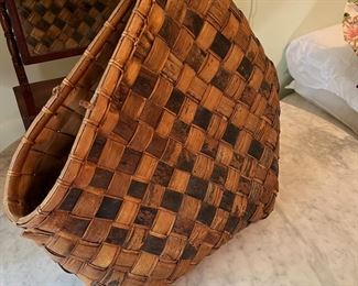 20th Century Madurese Chest with Hand Carved Floral Decor                                                                                                                    L: 23"  W: 19"  H: 16"