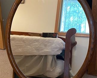 Antique oval mirror 