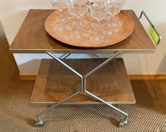 Mid-Century modern tea cart