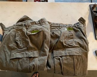 Men’s wool military pants -2 pairs
