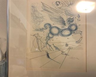 Salvador Dali, lithograph 