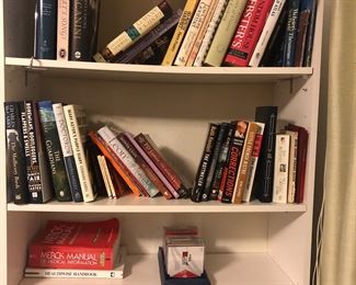 Books and book cases for sale 