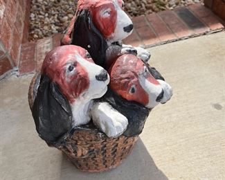 Yard ornaments - puppies