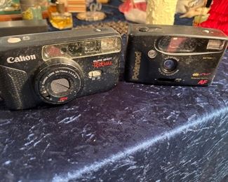 Canon and Polaroid Cameras
