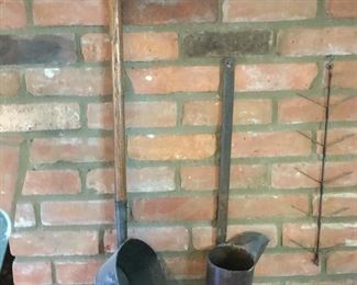 Antique Metal Water Cups  w/Handles