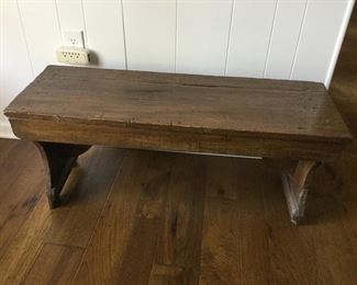 Primitive Wood Bench 40” Long