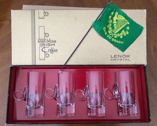 Vintage Lenox Irish Coffee Glasses w/Box