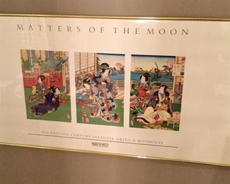 "Matters of the Moon" framed art by Park West Gallery 18th and 19th Century Japanese Ukiyo-E Woodcuts