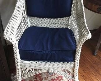 Matching Wicker Arm Chair