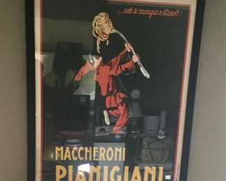 “Maccheroni Pianigiani” Framed Art 