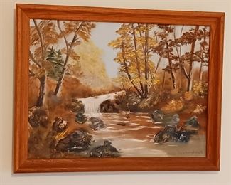 Original painting of a Babbling Brook