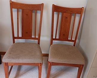 Pair of Amish Style dining chairs