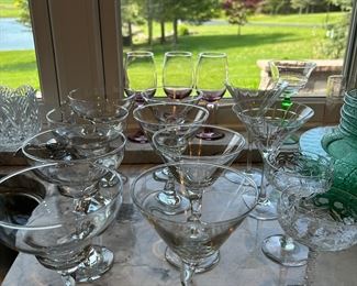 Libbey Z- stem martini glasses