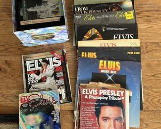 Elvis Presley LP’s, magazines…