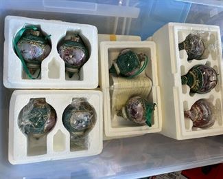 Artist Terry Redlin Bradford porcelain Christmas ornaments