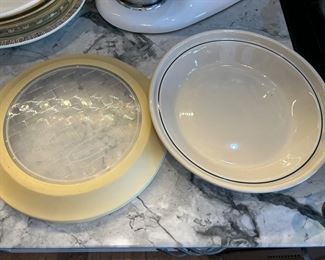 Longaberger Woven Traditions Blue Pie Plate 10"