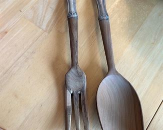 Sterling Silver Handle 2-Piece Salad Set
