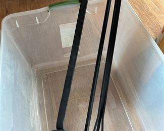 Cast iron fireplace tools