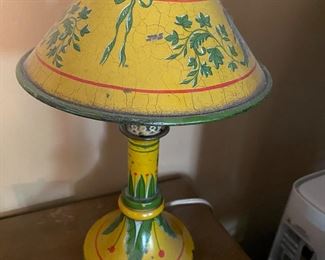Antique French Bouillotte XVI Style Accent Lamp
