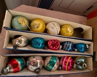 Vintage Christmas Ornaments Box