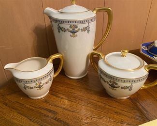 RARE HTF!! Lenox " The Colonial" Coffee Pot, Creamer, Sugar 1920-1948