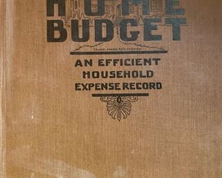 Vintage Home Budget Book