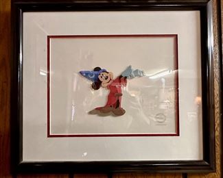 Sorcerer Mickey Mouse framed art.