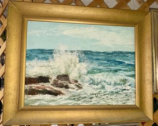 Seascape oil painting by S. Betzel.
