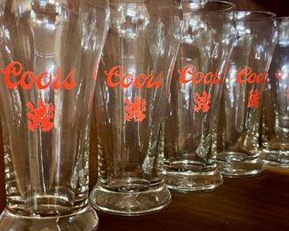 Coors pilsner glasses.