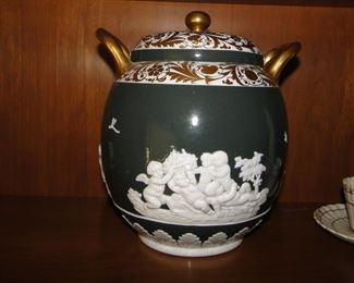 Spode Barrel shaped potpourri jars $250