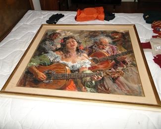 Giovanni Madonini Girl with Guitar $700