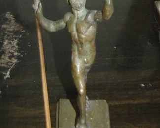 Bronze figure of Satyr 5 1/2" tall $100