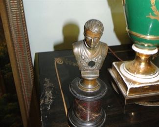 Partial Bronze Bust of a man 9" tall $100