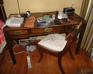 Mahogany Writing Table 3 drawers $300