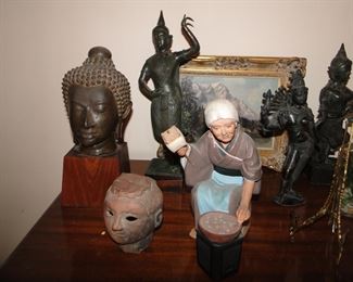 Various Siam Bronze and Pottery pieces Prices Vary
