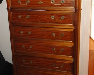 French Provincial Style Mahogany 6 drawer dresser $750