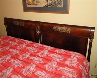 Mahogany with ormolu bed $500