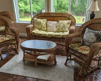 8 Piece Wicker Furniture Set
