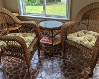 8 Piece Wicker Furniture Set