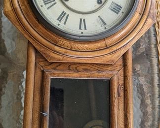 Antique Regulator Clock 