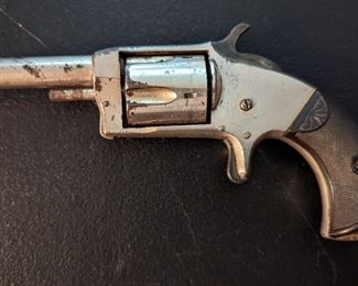 Antique Gamblers Pocket Revolver Blue Whistler
